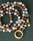 Preview: Seren 88 GoldShiny, lange Edelstein Wechselkette
